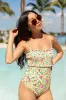 Floral Reef Smocked One Piece Swimsuit FINAL SALE sold by Pink Lily