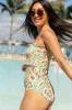 Floral Reef Smocked One Piece Swimsuit FINAL SALE sold by Pink Lily