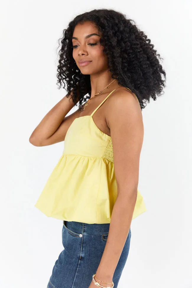 Pinky Promise Yellow Bubble Hem Tank FINAL SALE sold by Pink Lily product image thumbnail 4