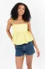 Pinky Promise Yellow Bubble Hem Tank SALE sold by Pink Lily