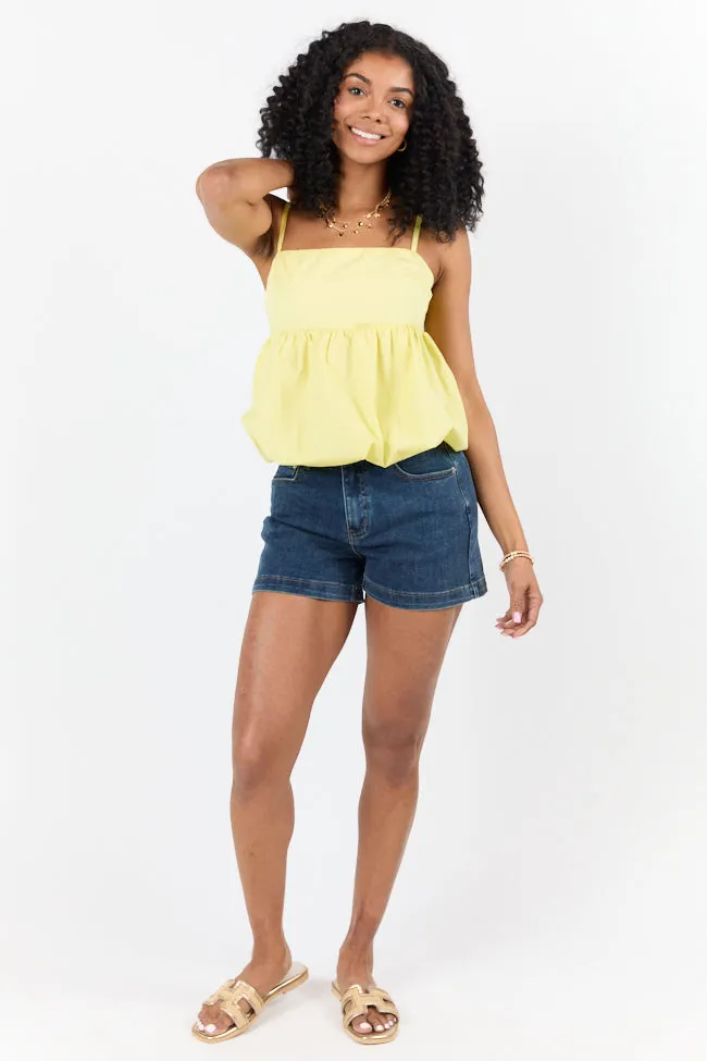 Pinky Promise Yellow Bubble Hem Tank FINAL SALE sold by Pink Lily product image thumbnail 3