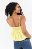 Pinky Promise Yellow Bubble Hem Tank SALE sold by Pink Lily