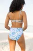 Marina Mood Blue and Ivory Vintage Floral Print Bikini Bottom FINAL SALE sold by Pink Lily