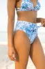 Marina Mood Blue and Ivory Vintage Floral Print Bikini Bottom FINAL SALE sold by Pink Lily
