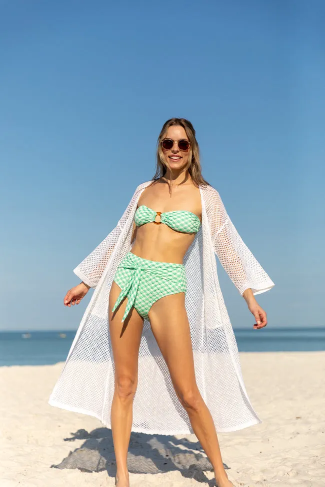 Golden Isle Green Textured Ring Bikini Top FINAL SALE sold by Pink Lily product image thumbnail 2