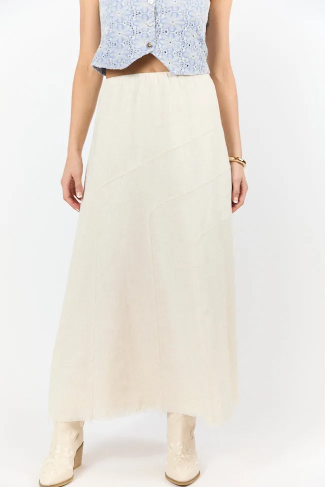 Simple As That Linen Blend Maxi Skirt FINAL SALE sold by Pink Lily