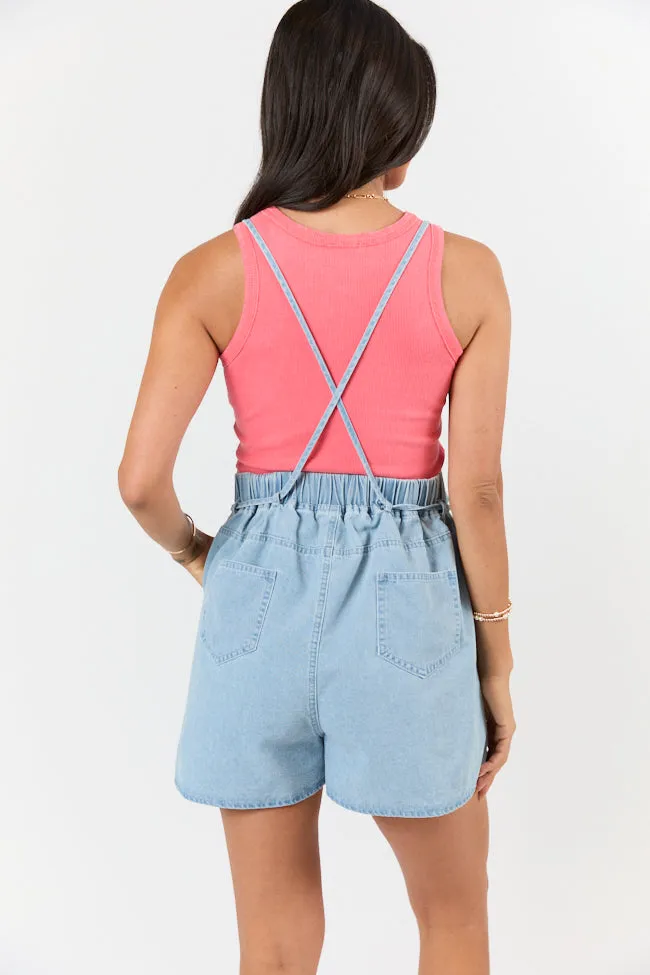 Better Perspective Blue Chambray Pull On Romper FINAL SALE sold by Pink Lily product image thumbnail 5
