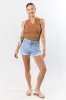 Nights Abroad Light Wash Distressed Denim Shorts SALE sold by Pink Lily