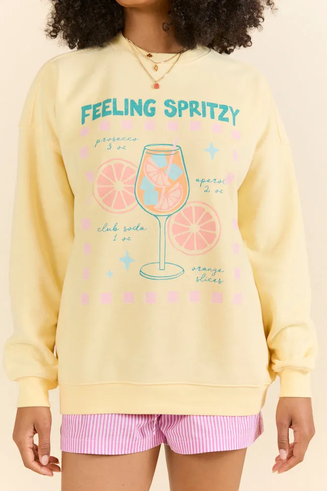 Feeling Spritzy Light Yellow Graphic Sweatshirt sold by Pink Lily product image thumbnail 2