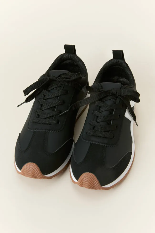 Madeline Black Stripe Sneakers SALE sold by Pink Lily product image thumbnail 5