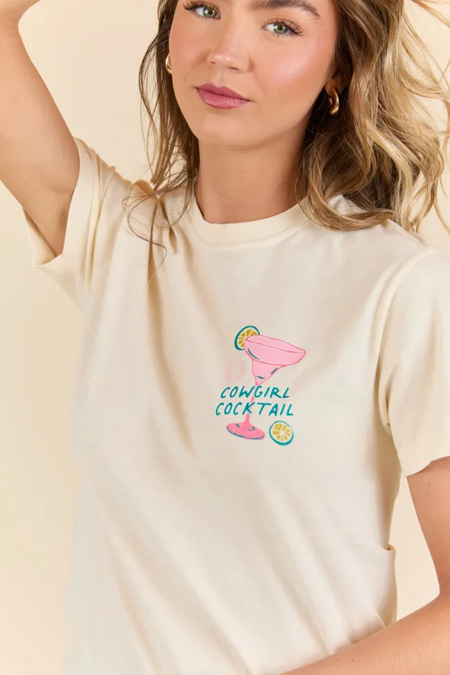 Cowgirl Cocktail Ivory Graphic Tee sold by Pink Lily product image thumbnail 2