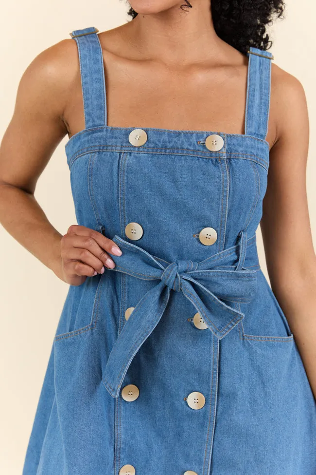 Bless Your Heart Button Denim Dress sold by Pink Lily product image thumbnail 2