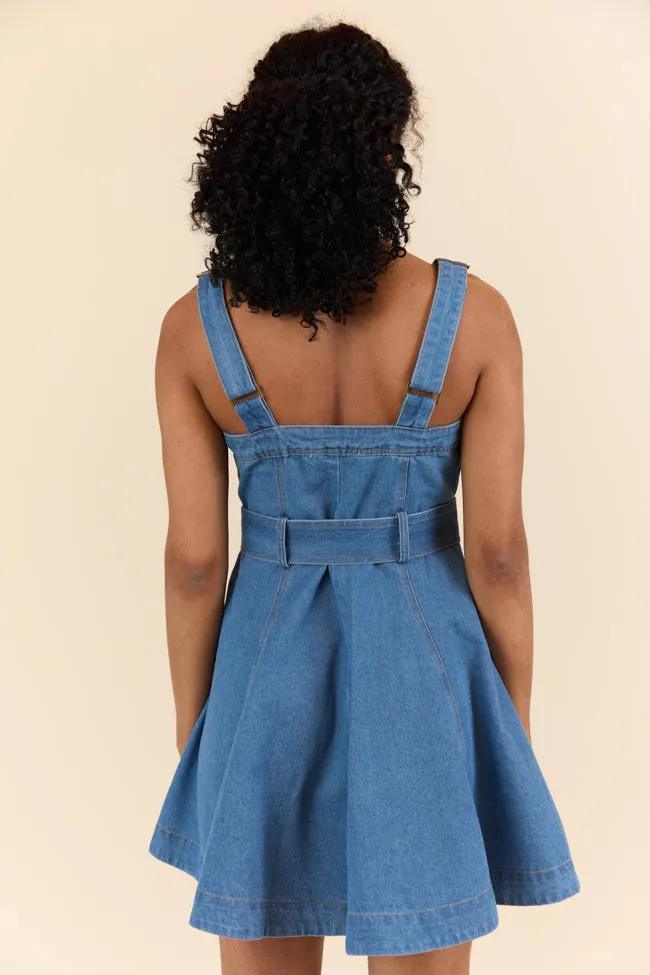 Bless Your Heart Button Denim Dress sold by Pink Lily product image thumbnail 5