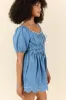 Stockyard Stroll Denim Romper sold by Pink Lily