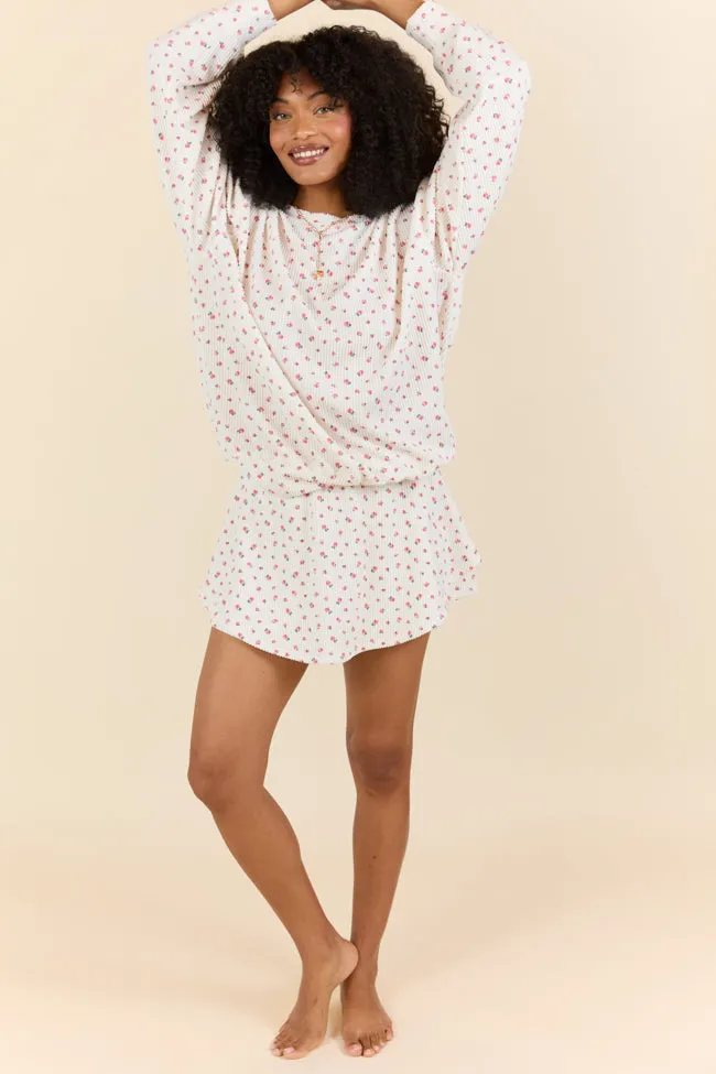 Just Focus Ivory Florette Skort sold by Pink Lily product image thumbnail 3