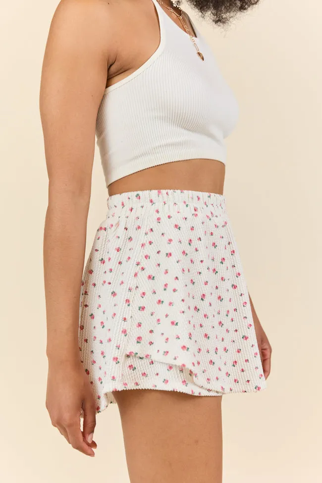 Just Focus Ivory Florette Skort sold by Pink Lily product image thumbnail 5