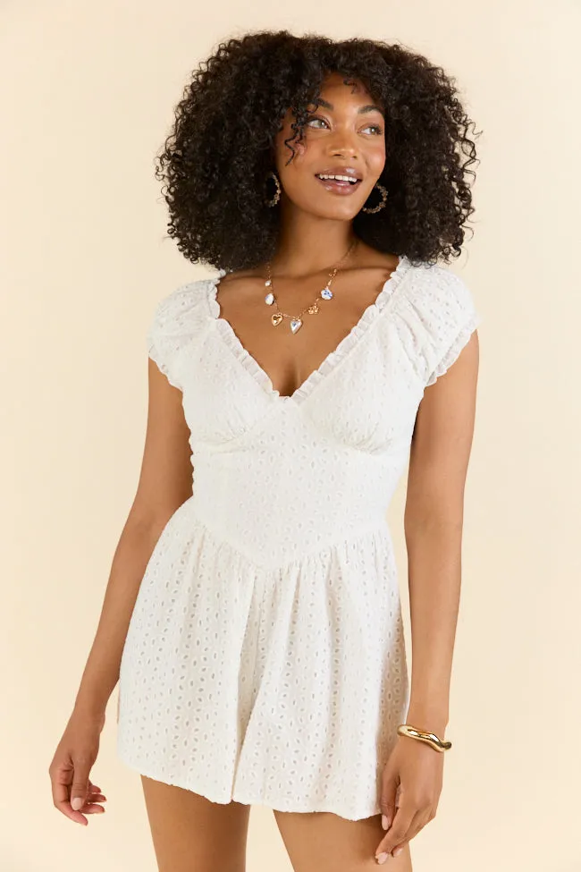 Ever After White Eyelet Romper FINAL SALE sold by Pink Lily product image thumbnail 3