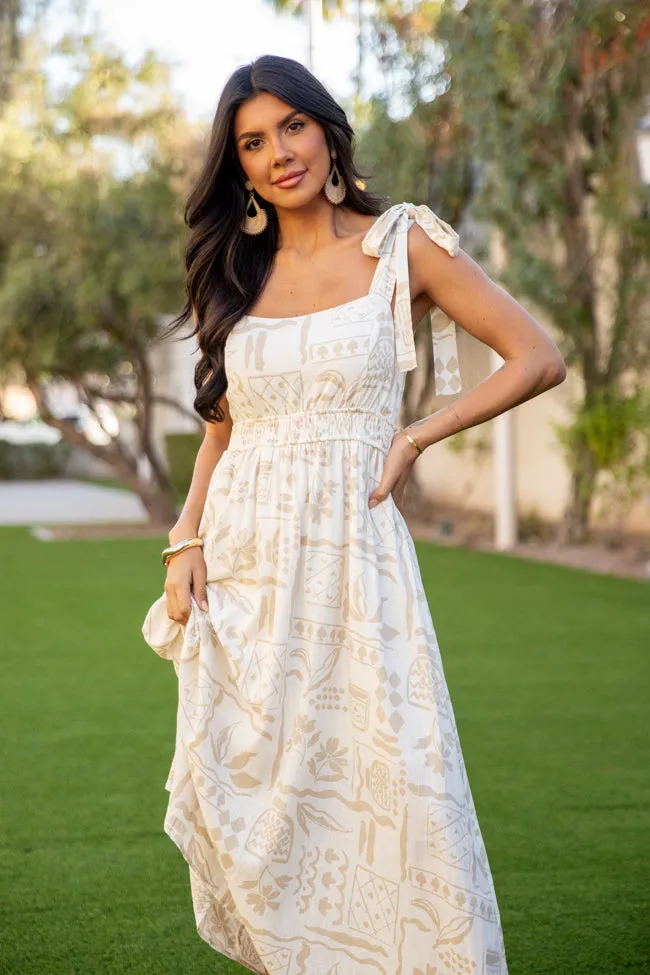 Natural Beauty Printed Maxi Dress FINAL SALE sold by Pink Lily