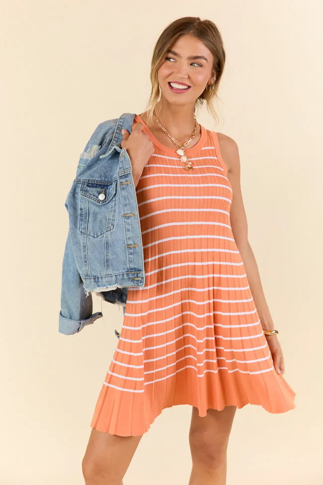 Orange Crush Stripe Tank Sweater Dress sold by Pink Lily product image thumbnail 2