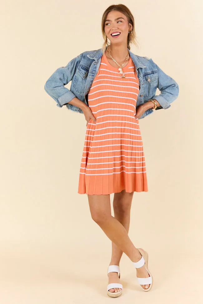 Orange Crush Stripe Tank Sweater Dress sold by Pink Lily product image thumbnail 3