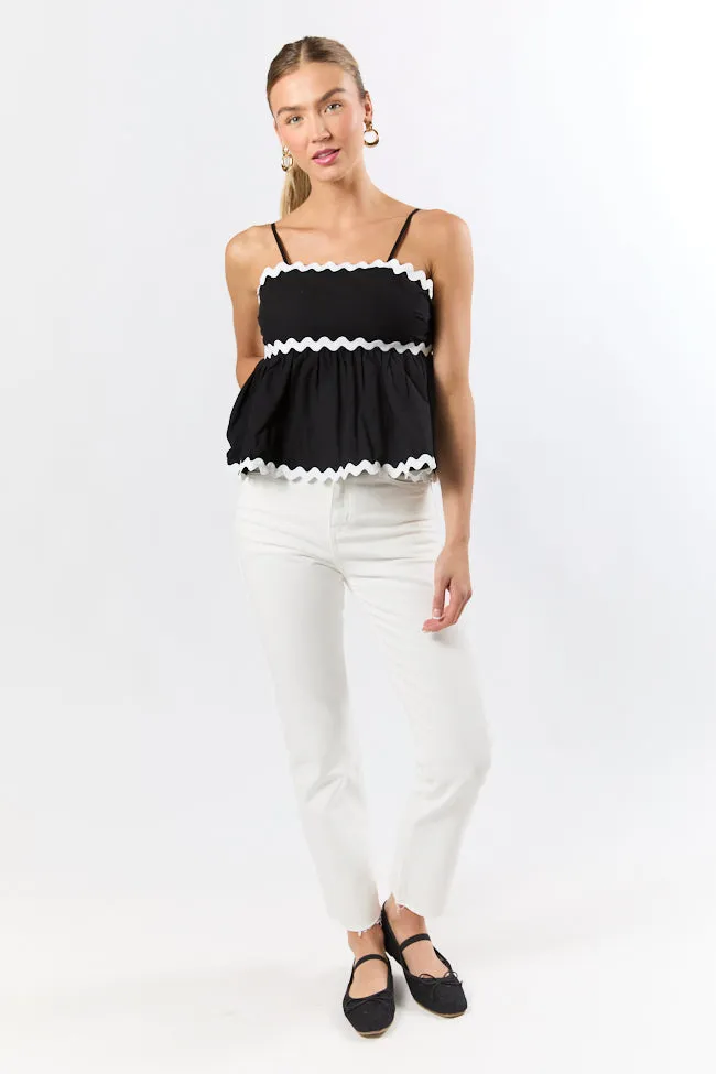 Westin White Straight Leg Raw Hem Jeans FINAL SALE sold by Pink Lily product image thumbnail 2