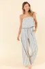 Summer Stripes Strapless Top and Pants Set sold by Pink Lily