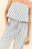 Summer Stripes Strapless Top and Pants Set sold by Pink Lily