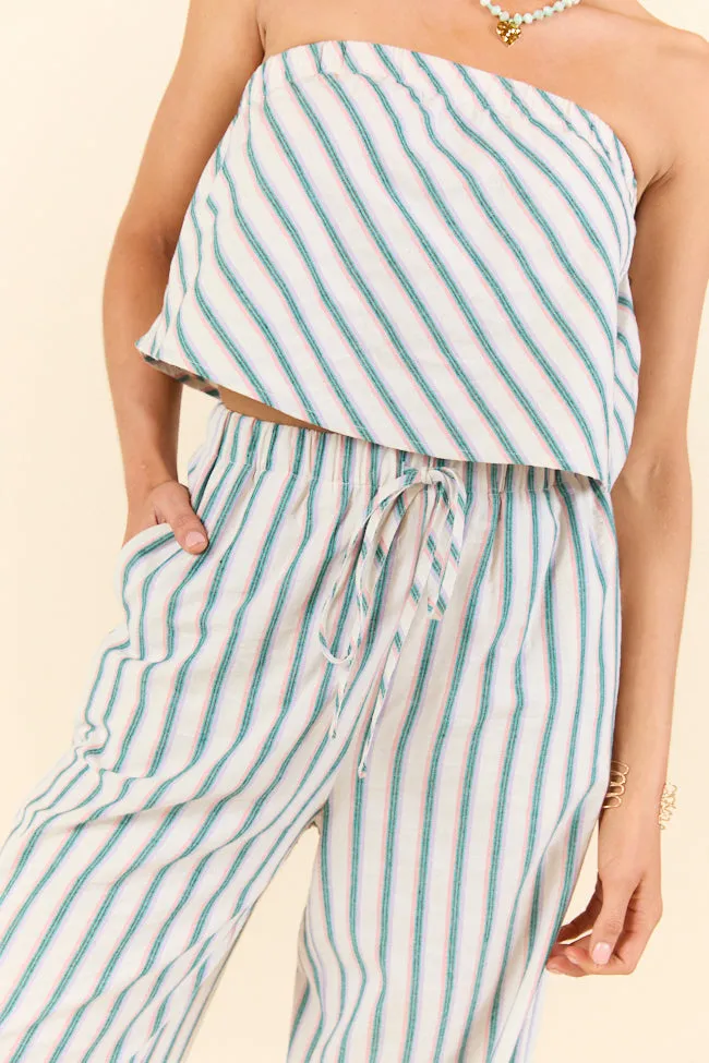 Summer Stripes Strapless Top and Pants Set sold by Pink Lily product image thumbnail 5