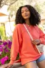 Give It Your All Light Coral Oversized Crew Neck Sweatshirt FINAL SALE sold by Pink Lily