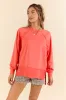 Give It Your All Light Coral Oversized Crew Neck Sweatshirt FINAL SALE sold by Pink Lily