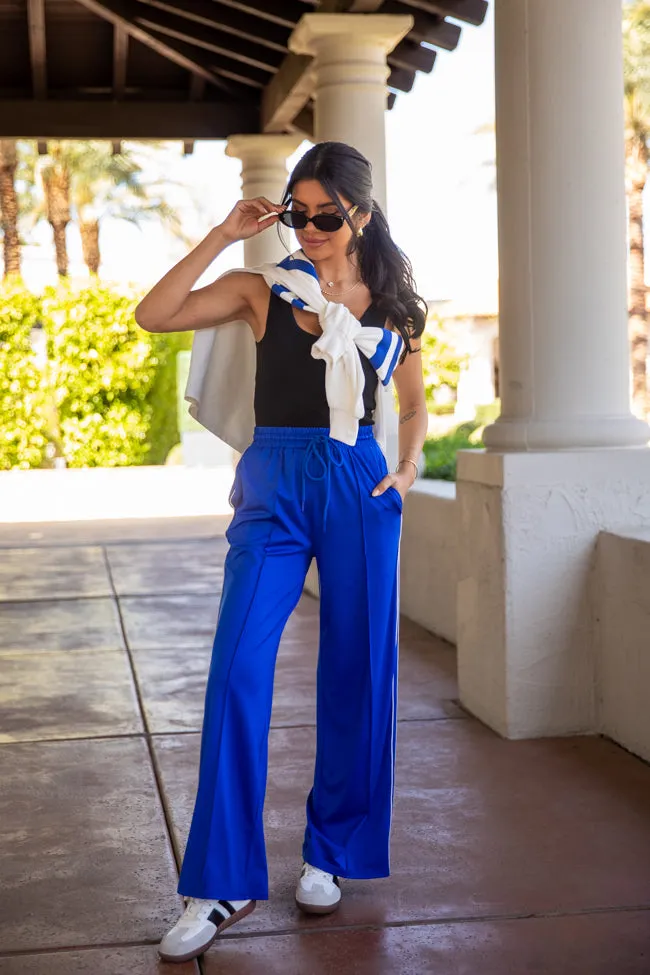 My Own Victories Blue Track Pants FINAL SALE sold by Pink Lily product image thumbnail 3