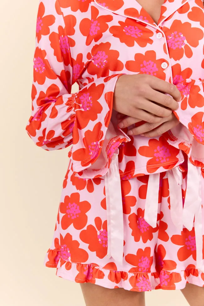 Blooming Bright Night Floral Pajama Set FINAL SALE sold by Pink Lily product image thumbnail 5