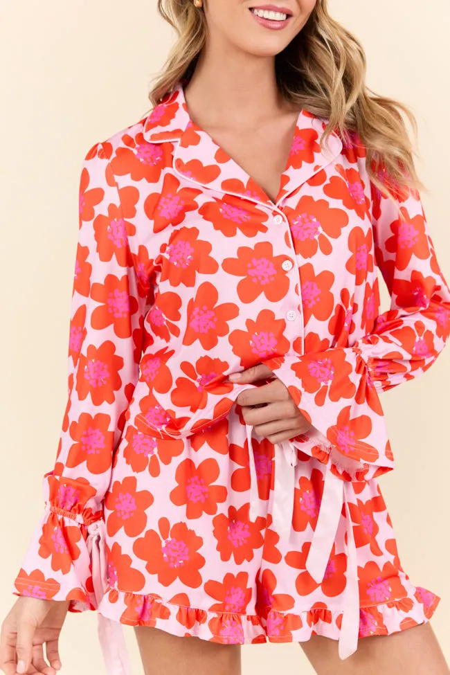 Blooming Bright Night Floral Pajama Set FINAL SALE sold by Pink Lily product image thumbnail 4