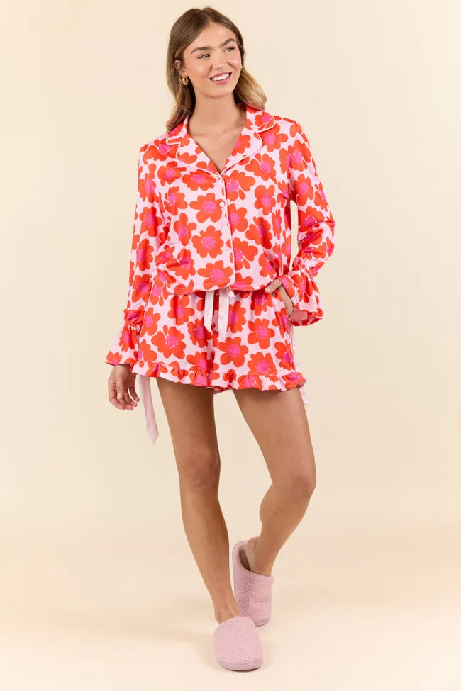 Blooming Bright Night Floral Pajama Set FINAL SALE sold by Pink Lily product image thumbnail 3