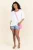 Caught In The Moment Ivory Textured Knit Henley Tee FINAL SALE sold by Pink Lily