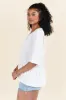 Caught In The Moment Ivory Textured Knit Henley Tee FINAL SALE sold by Pink Lily
