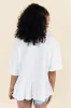 Caught In The Moment Ivory Textured Knit Henley Tee FINAL SALE sold by Pink Lily