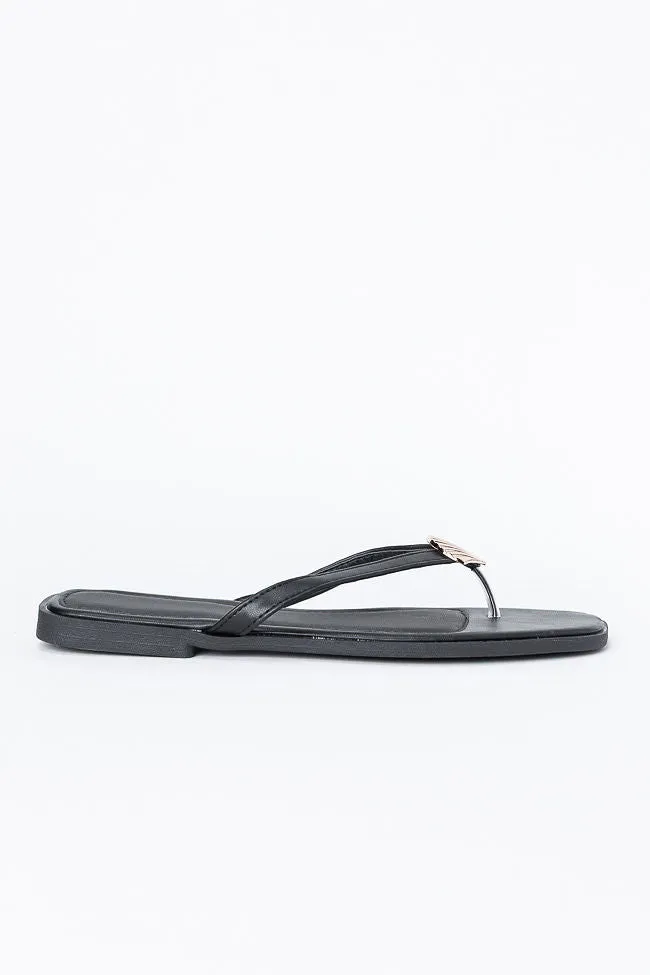 Olivia Black Flip Flops FINAL SALE sold by Pink Lily product image thumbnail 5