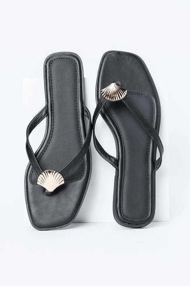 Olivia Black Flip Flops FINAL SALE sold by Pink Lily
