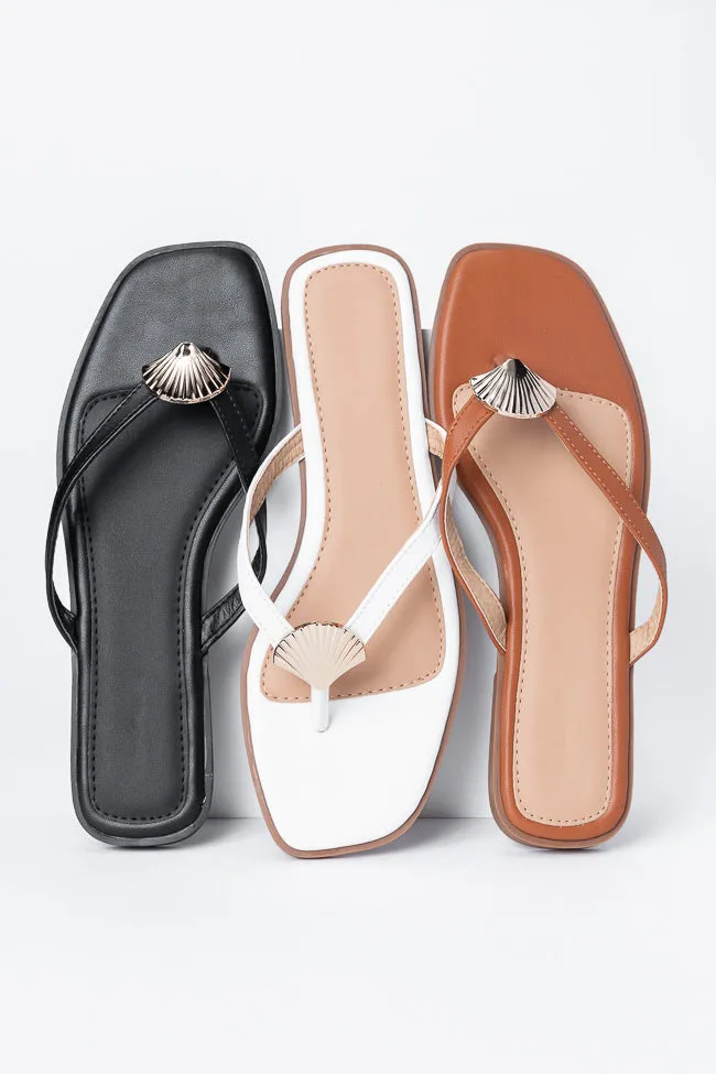 Olivia White Flip Flops FINAL SALE sold by Pink Lily product image thumbnail 5