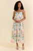 World Traveler Stamp Print Midi Dress FINAL SALE sold by Pink Lily