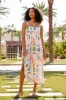 World Traveler Stamp Print Midi Dress FINAL SALE sold by Pink Lily