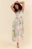 World Traveler Stamp Print Midi Dress FINAL SALE sold by Pink Lily