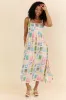 World Traveler Stamp Print Midi Dress FINAL SALE sold by Pink Lily