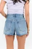 Give It A Go Medium Wash Raw Hem Denim Shorts FINAL SALE sold by Pink Lily