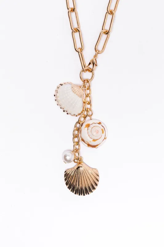 Shell Charm Necklace sold by Pink Lily