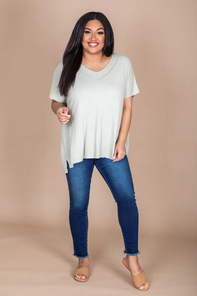 A Glorious Time Sage T-Shirt FINAL SALE sold by Pink Lily product image thumbnail 4