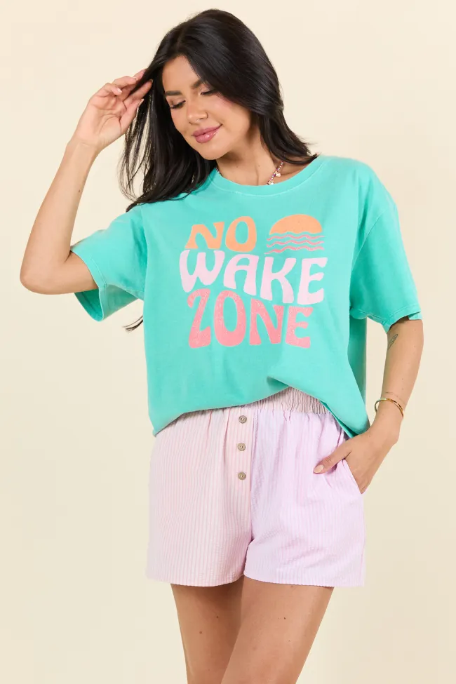 No Wake Zone Mint Graphic Tee sold by Pink Lily