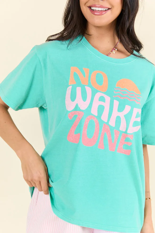 No Wake Zone Mint Graphic Tee sold by Pink Lily product image thumbnail 2