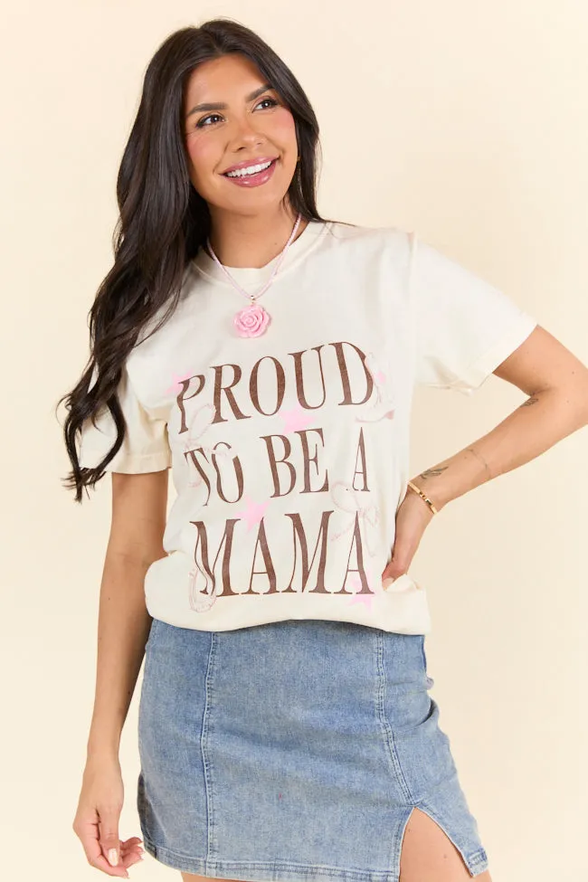 Proud To Be A Mama Western Ivory Graphic Tee sold by Pink Lily